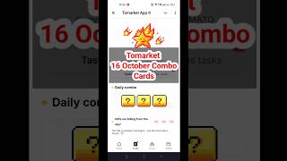 Tomarket 16 October Daily Combo Cards  Tomarket Airdrop Big Updatetomarketdailycombocard [upl. by Bodwell]