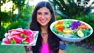 What I Ate Today 3 Delicious and Easy FullyRaw Vegan Recipes [upl. by Joub]