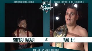 Shingo Takagi 鷹木信悟 vs Walter Gunther  PWG BOLA 2018  FULL MATCH [upl. by Winzler]