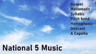 SQA National 5 Music tutorial for KHS students Gospel Style [upl. by Wildee]