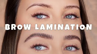 DIY BROW LAMINATION  AT HOME [upl. by Ssenav]