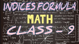 MATH  ICSE  CLASS 9  CHAPTER INDICES BY MADAN SIR [upl. by Sikras]