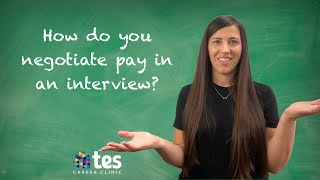 Teacher interview technique How do you negotiate pay in a teaching interview [upl. by Lalla]