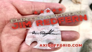 Flintknapping with the Legend Jim Redfearn [upl. by Ardnuas]