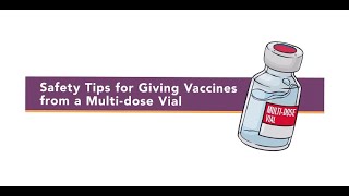 MultiDose Vaccine Vial Injection Safety Tips [upl. by Ylebmik255]