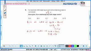 EİS  TYT HAZIRLIK MATEMATİK MAVİ SET DAF  10FÖY ÖDEV TESTLERİ ÇÖZÜMLERİ [upl. by Rattan161]