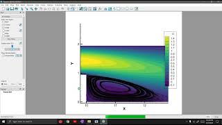 Finding Recirculation length in Backward Facing Step openFoam using Tecplot [upl. by Vitkun]