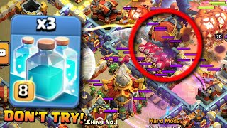 What happens when you use ALL clone spells vs ALL traps Clash of Clans [upl. by Castillo]