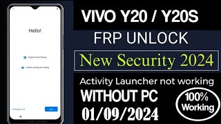 New Vivo Y20 FRP Bypass Without Tool  Vivo Y20 Bypass FRP Android 11 New Security 2024 V2043 [upl. by Teahan]