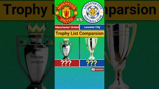 Manchester United Vs Leicester City Trophy List shorts manchesterunited trophy football [upl. by Vincenz]