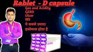 Rablet D Capsule use in Hindi Rabeprazole and Domperidone capsule use for Gas and Acidity [upl. by Monah]