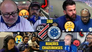 REAÇÕES dos CRUZEIRENSES FURIOSOS com a DERROTA  ATHLETICOPR 3X0 CRUZEIRO REACT BRASILEIRÃO 2024 [upl. by Metts488]