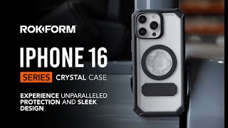 ROKFORM iPhone 16 Series Crystal Case The Clear Choice for Protection [upl. by Zach]