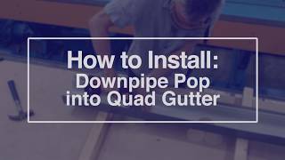 How to Downpipe Pop into Quad Gutter  Metal Roofing Online [upl. by Soloman938]