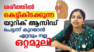 ശരീരത്തിൽ കെട്ടികിടക്കുന്ന യൂറിക് ആസിഡ് കുറക്കാൻ ഏറ്റവും നല്ല ഒറ്റമൂലി  uricacid  Arogyam [upl. by Thais]