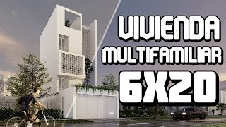 VIVIENDA MULTIFAMILIAR DE 6X20 METROS 4 PISOS 2 DUPLEX MÁS GARAJE [upl. by Diana]