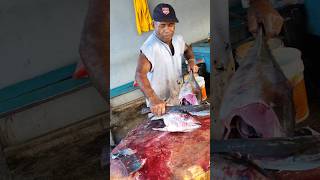 Amazing Skills This old man learned to cut tuna at the market tuna seafood fish streetfood [upl. by Nivrac751]