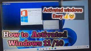 How to Activated windows 10 11 easy step By Step Windows 1011 activated kesa kern [upl. by Enomahs]