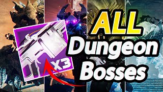 New VS Chill Inhibitor Vs ALL Dungeon Bosses  One Phase All Bosses  Destiny 2 Revenant [upl. by Pangaro333]