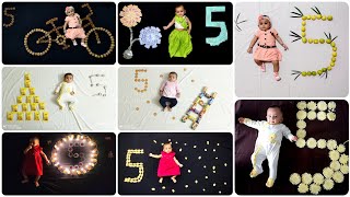 5 Months Baby Photoshoot Ideas at Home [upl. by Unity]