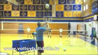 Volleyball Passing Drill Continuous Passing [upl. by Trebliw]