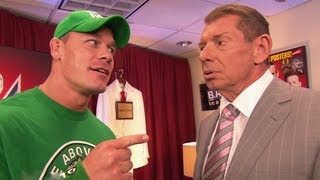 John Cena recommends Mr McMahon fire John Laurinaitis Raw June 11 2012 [upl. by Pazia487]