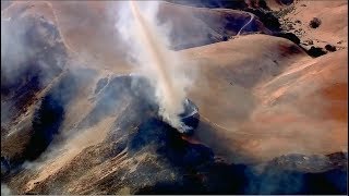 A smoke GUSTNADO forms during brush fire [upl. by Thorbert]