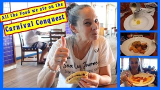 Food on the Carnival Conquest  The BEST of the BEST [upl. by Yerac]