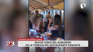 Miraflores salen imágenes de los minutos previos al asesinato de mujer en restaurante [upl. by Enneles]