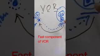 Fast component of VestibuloOcular Reflex VOR amp Nystagmus 2 youtubeshorts youtube ytshorts [upl. by Cullin]