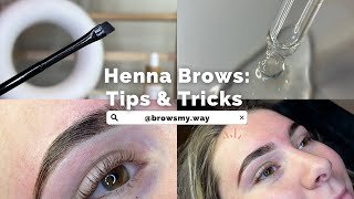 HENNA BROWS  tips amp tricks [upl. by Ardnasac]