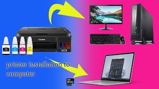 CANON PRITNER DRIVER को COMPUTER में कैसे INSTALL करें  COMPUTER से PRINTER कैसे CONNECT करें [upl. by Oah]