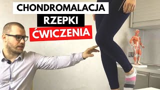 CHONDROMALACJA RZEPKI uszkodzenie chrząstki stawowej  TOP 3 Ćwiczenia [upl. by Annalise]