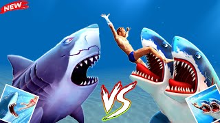 All Hungry Shark Game Through 2024  Hungry Shark Evolution vs Double Head Shark Attack [upl. by Alurd]