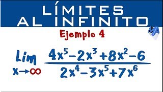 Límites al infinito  Ejemplo 4 [upl. by Whatley]