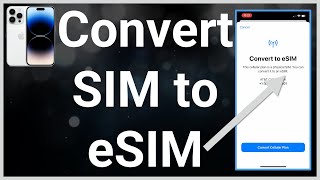 How To Convert SIM To eSIM On iPhone [upl. by Tiffi]