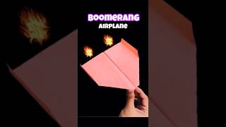 Boomerang Paper Airplane ✈️ shorts ytshorts boomerang youtubeshorts [upl. by Morocco113]