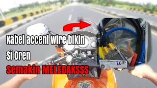 pasang kabel setan accent wire di ninja rr  rpm semakin agresif atas bawah 🤤 [upl. by Eugor]