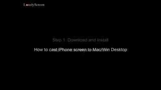 How to cast iPhone Screen to DesktopPC or Mac [upl. by Nissa]