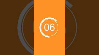 10 second timer countdown video dark orange and light salmon portrait video 🕒️ [upl. by Botsford248]