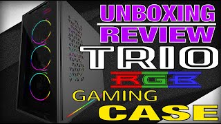 UNBOXING amp REVIEW EVETECH TRIO GAMING CHASSIS FULL REVIEW [upl. by Wylen]