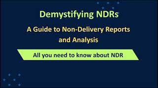 What is Non Delivery Report NDR How to analyze NonDelivery Reports NDRs [upl. by Dlanigger]