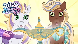 Best Wishes 🧞‍♀️ Full Episode 🐴 Wild Manes  Ep 18  Kids Adventure Cartoon [upl. by Nevets]