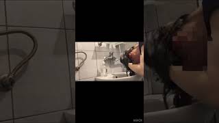 ASMR black Gloves Hair wash Hair Shampoo relax and Deep sleep 💤🧤 [upl. by Nangem826]