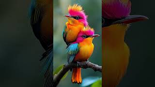 Nature’s Rainbow Birds Mesmerizing Moments in the Wild 🌸 birds birdlover birdsounds ai rainbow [upl. by Eboj]