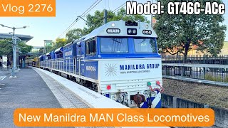 Sydney Trains Vlog 2276 New Manildra MAN Class Locomotives [upl. by Asial]