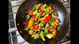 Easy BBQ Pork Stir Fry Recipe  Quick and Delicious  CaribbeanPotcom [upl. by Lilyan]