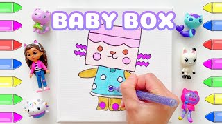 Gabbys Dollhouse Colouring Baby Box [upl. by Tildi956]