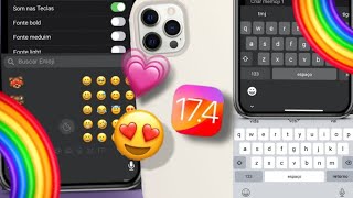 SAIU🤩TECLADO ESTILO IPHONE NO ANDROID COM CORREÇÃO  SOM NAS TECLAS EMOJIS IOS ATUALIZADO 2024 [upl. by Enaoj]