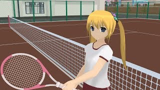 Playing Tennis Shoujo City update 0816 [upl. by Edy117]